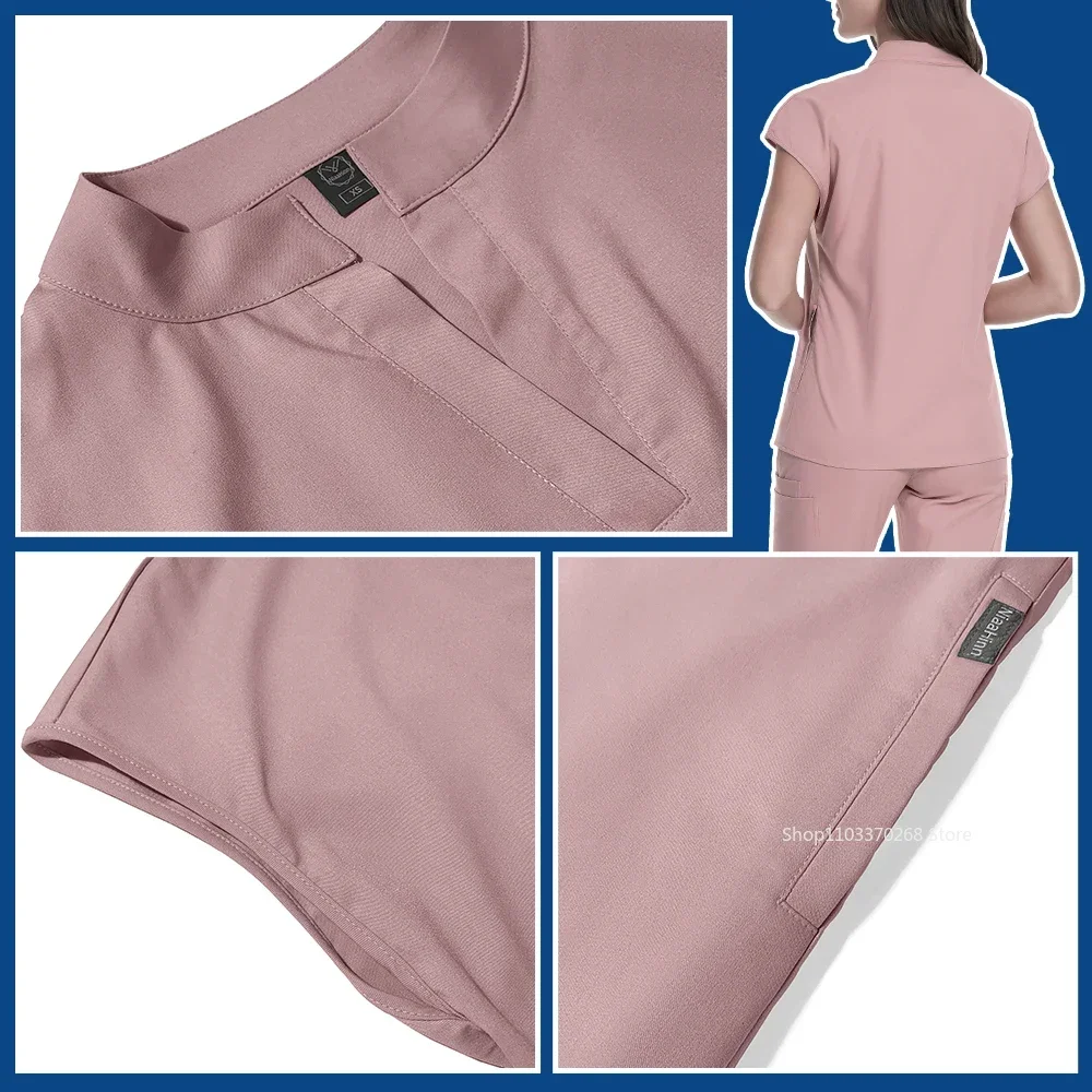 High Quality Medical Scrubs Uniform Nurse Accessories Pet Clinic Doctor Work Clothes Multicolor Anesthetist Uniforms Nurse Women