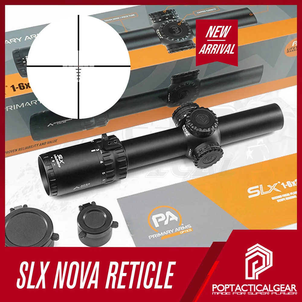 

Primary Arms SLx 1-6x24mm SFP Rifle Scope Illuminated ACSS Nova Fiber Wire Reticle Original Red Dot Bright