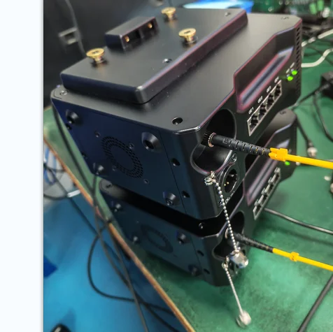 4-Channel 12G SDI Video Input Loop  1*12G SDI out 4 Ethernet Ports 1G  gold mount anton  ST Fiber Optic Transmitter Receiver