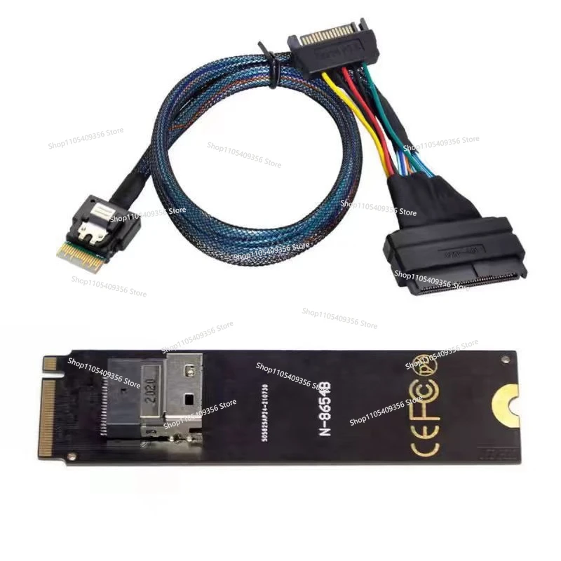 For M.2 To Slimsas NVMe Protocol PCIe4.0 SFF8654 Cable Extension Cabl Extension
