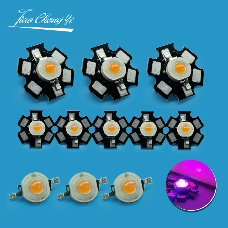 Grow Light-COB Chip 1W 3W 5W 10W 20W 50W 100W 200w Full Spectrum 380-840nm Plant Growth For LED Aquarium Hydroponice Lamps DIY