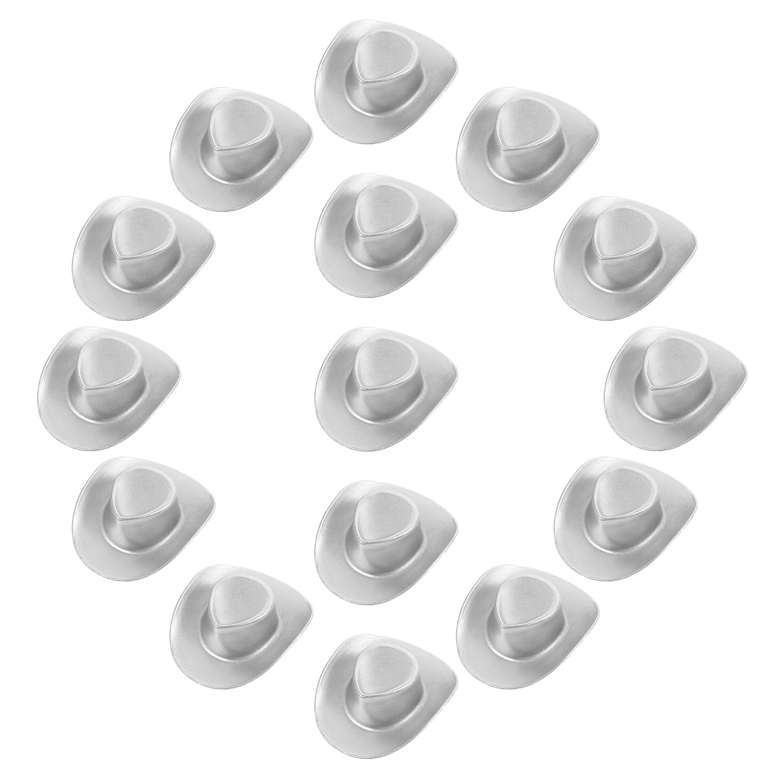 

20 Pcs Mini Cowboy Hat Miniature Hats Tiny White Top Formal Adorable Replaceable Dolls Duck