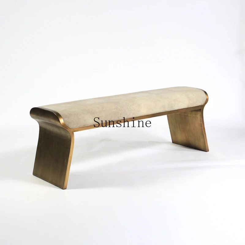 

Bedroom sofa footstool bed bed foot bed modern simple leather long stool