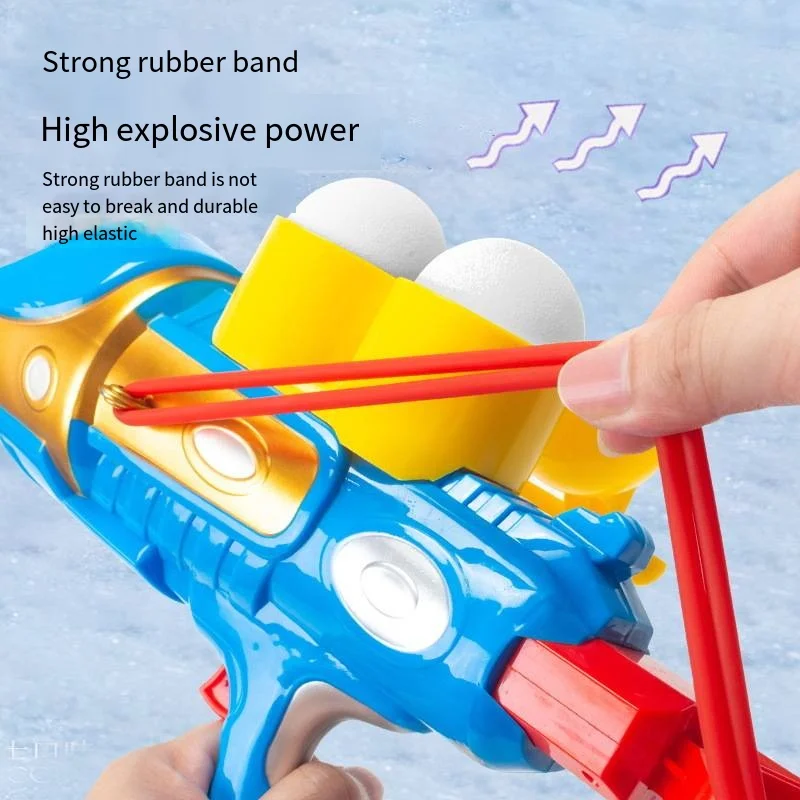 Snowball gun launcher clip Play snow tools Children's ducklings clip snow mold artifact equipment snowball fight toys