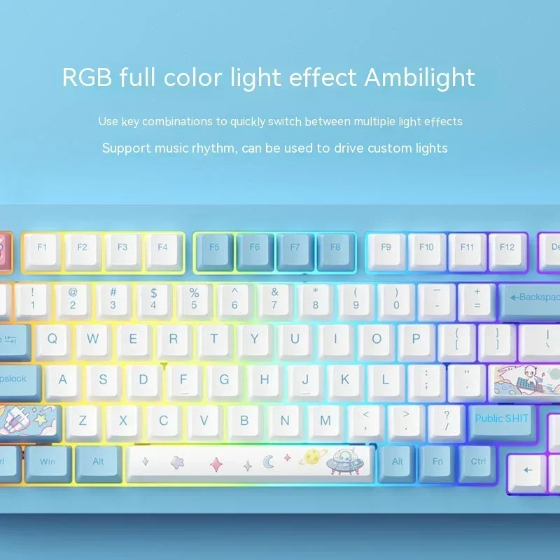 Imagem -06 - Monsgeek-alumínio Kit Teclado Liga Hot Swappable Usb Rgb Qmk Gaming Console pc Acessório m1 M1w 83 Chave