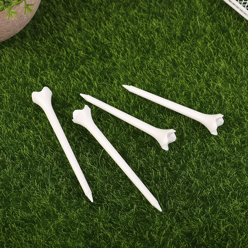 10pcs 70mm 83mm Length Professional Tee Plastic Golf Tees 4 Claw Durable Plastic Golf Tees Golf Accessories For Golfers