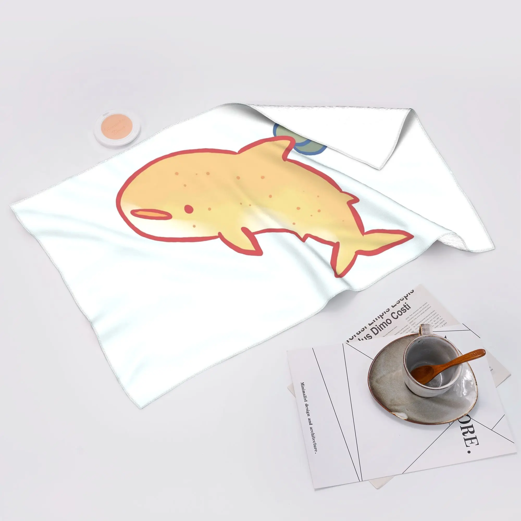 Custom Lemon shark Soft Face Towel Quick Dry Pool Bath Cotton Towels Breathable