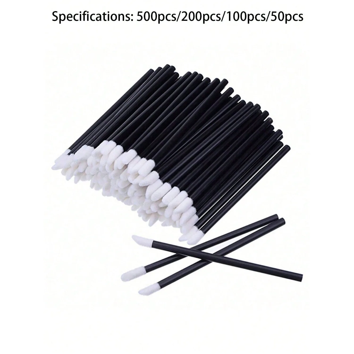 

500/200/100/50pcs Disposable Lip Gloss Cleaning Sticks, Travel Portable Lip Gloss Cleaning Sticks, Multi-Functional Beauty Cleaning Tools, Lip Gloss And Lip Gloss Applicators, Makeup Tools, Cleaning Tools, Cosmetic Essentials, Outdoor Care Tool