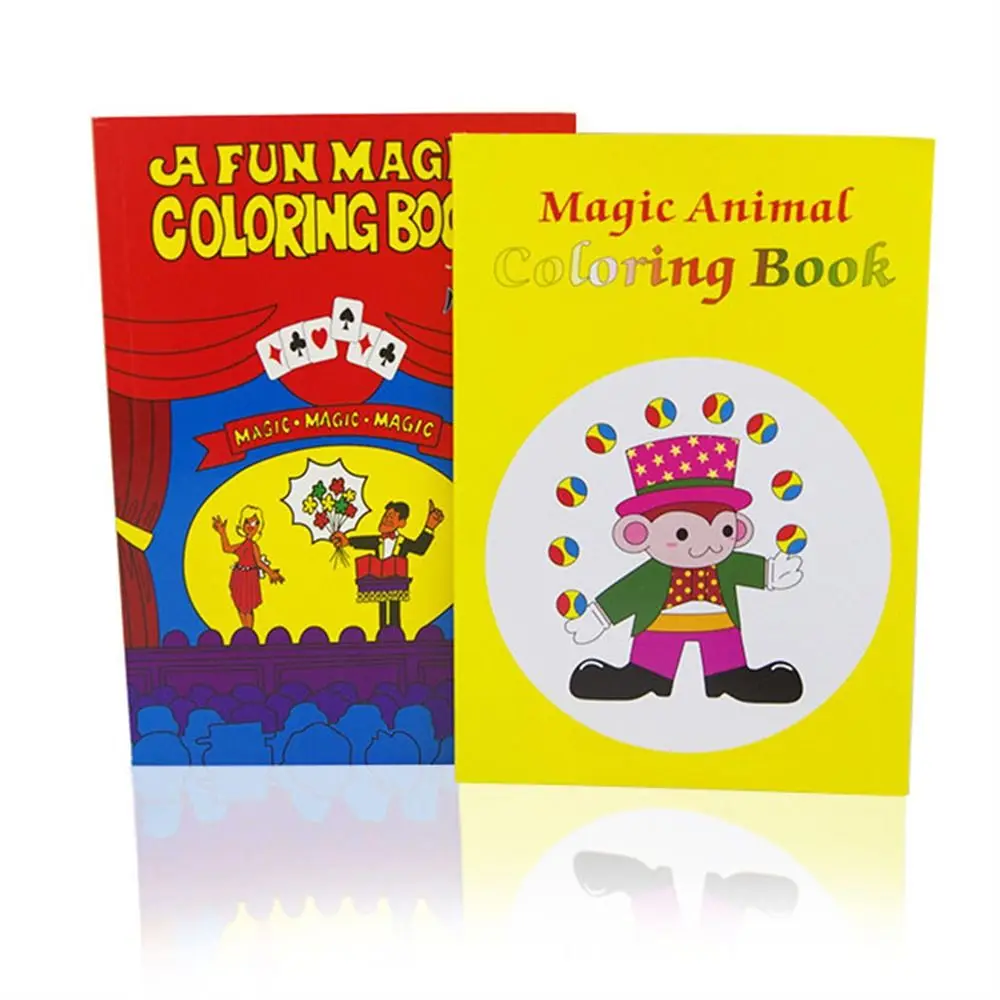 Libro para trucos de magia, accesorios mágicos para trucos de magia, libro para colorear, rendimiento, mentalismo, libros de utilería mágica para niños