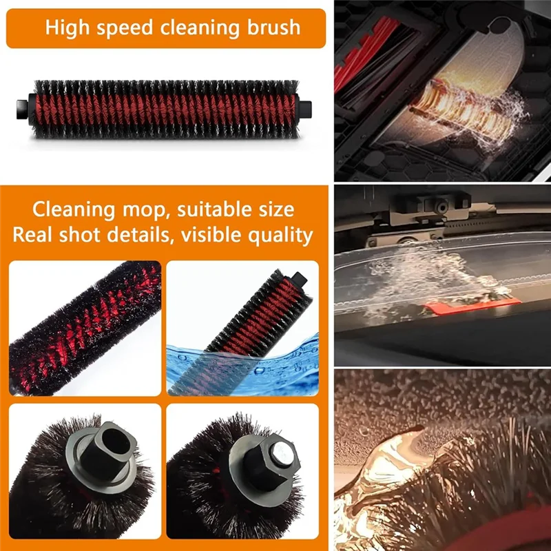 Suku Cadang Pengganti untuk Roborock S8 Maxv Ultra /S8 Max Ultra Penyedot Debu Sikat Sisi Utama Filter Hepa Kain Pel Debu Baga83x