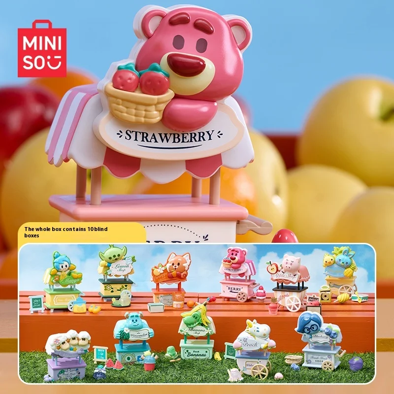 Miniso Miniso  Pixar Fruit Market Series Blind Box Collectible Souvenir Anime Figures Cute Kawaii Handmade Trendy Ornament