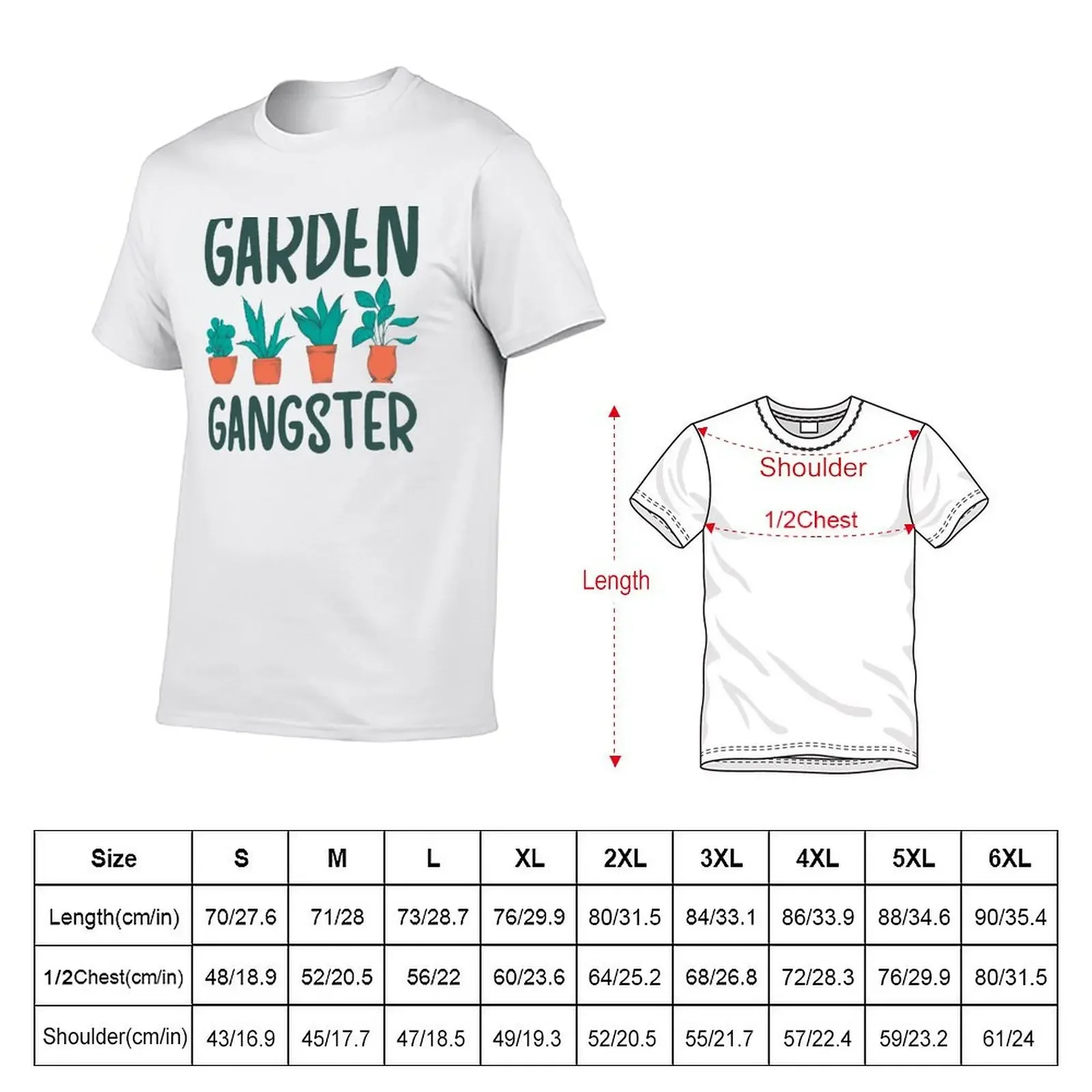 Garden Gangster T-Shirt oversized graphic tee anime t shirts custom shirt vintage graphic tee mens graphic t-shirts pack