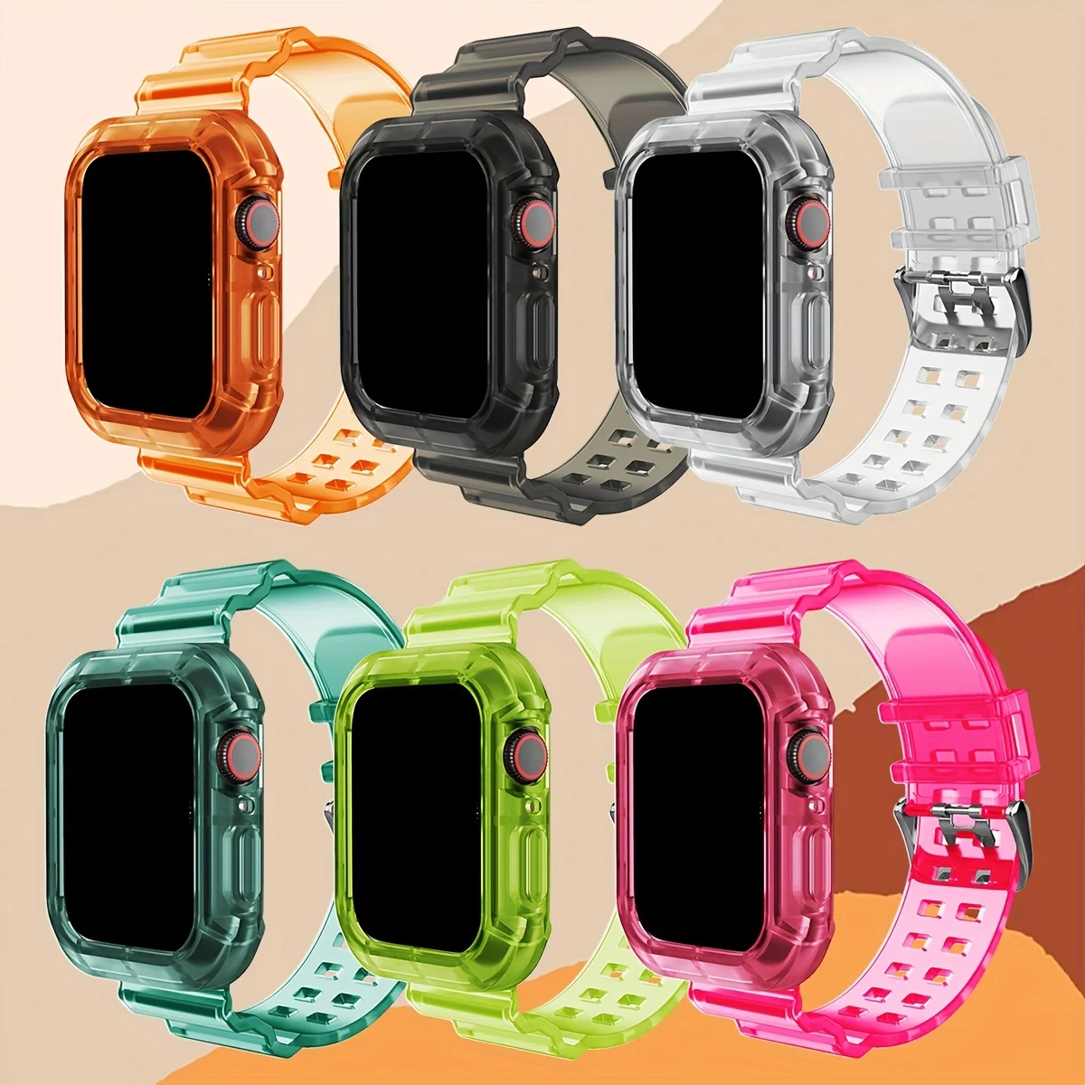 1pc transparenter Gletscher smart für Apple Uhren armband 38mm 40mm 41mm 42mm 44mm 45mm, geeignet für, iwatch Serie se/8/7/6/5/4/3/2/1