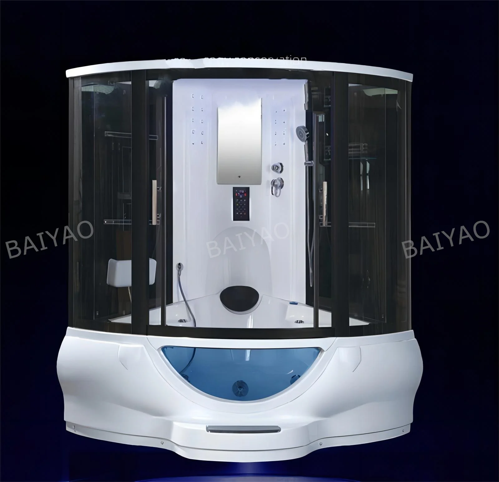 

Luxury Steam Shower Room Bathroom Multi-functional Steam Sauna With Whirlpool Yacuzz Spa For 2 Persons Hidroshower Cabin