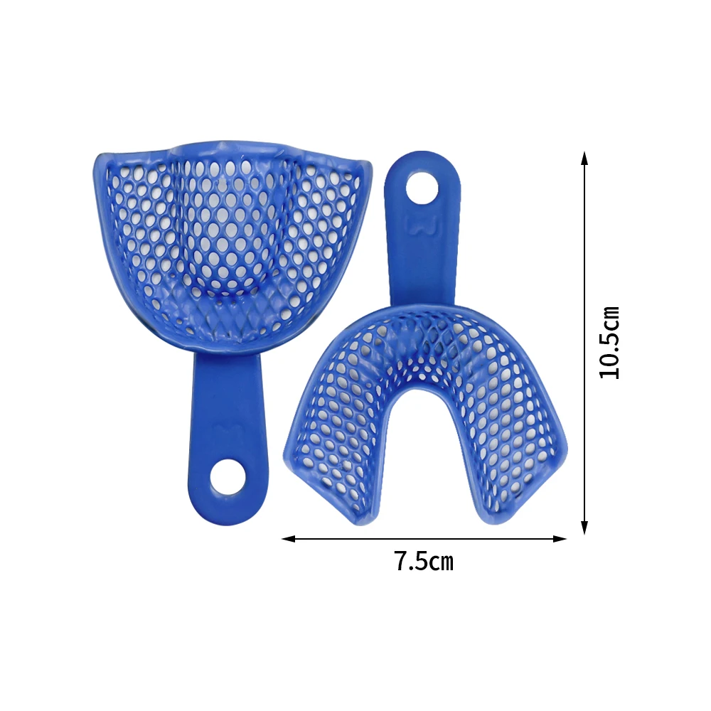 10 sztuk/zestaw taca na implanty dentystyczne tacki na protezę plastikowo-stalową tace na zęby uchwyt na zęby S/M/L stomatologia materiały