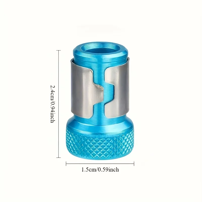 3 Pcs Universal Magnetic Screw Ring Drill Bits, 1/4 Inch (6.35 mm), Removable Metal Magnetized Bits, Compatible with Electric