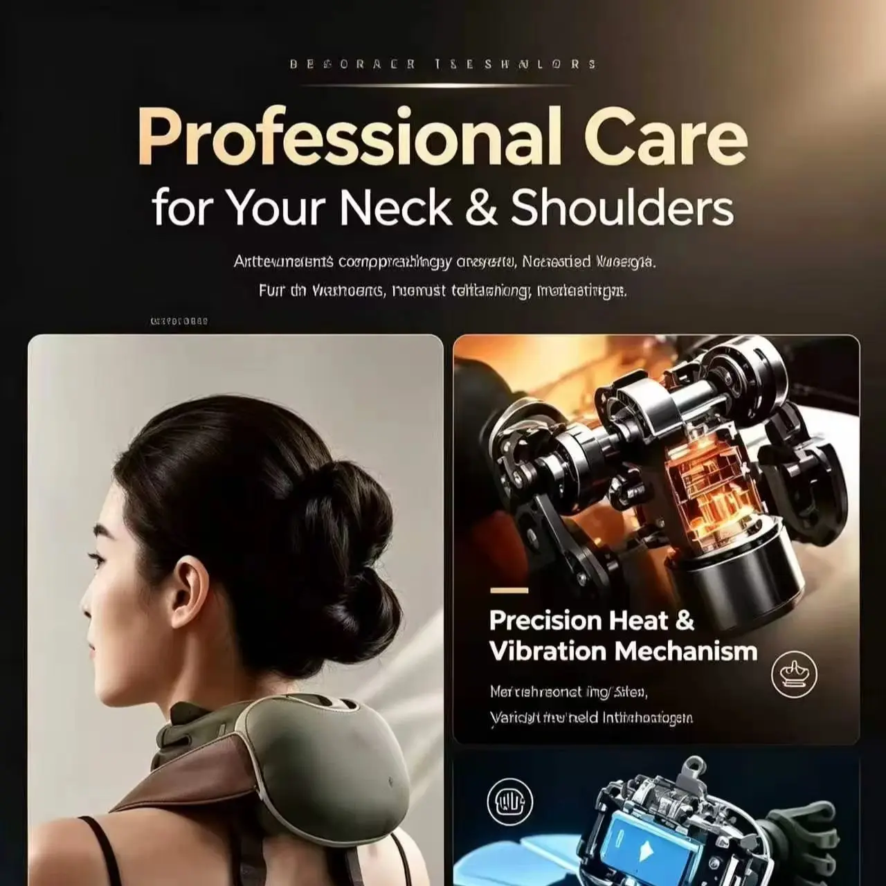 Massage Pillow Bionic Neck Shoulder N7 Kneading Shawl 3-Level Modes Cervical Waist Leg Body Muscles