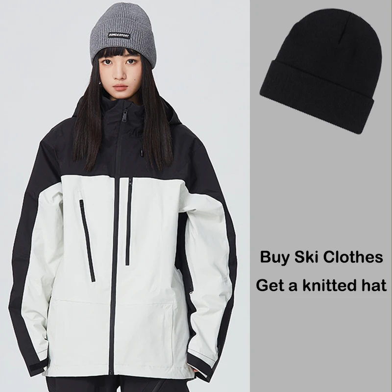 

Ski Overalls Snow Clothing New Man Waterproof Sports Coats Winter Women Snowboard Jacket Alpine Couple Cold Windproof Warm Tops