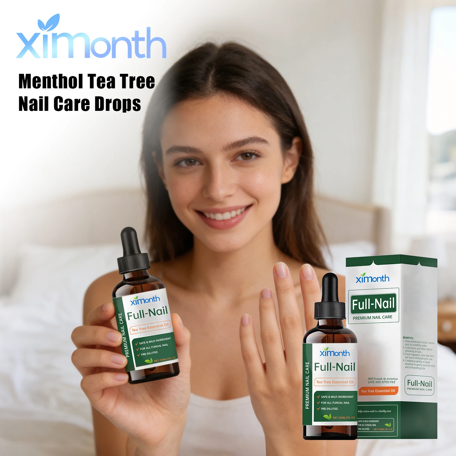 

Menthol Nail Care Drops Nourish Nail Bed Repair Dry Cracked Cuticle Strengthen Nails Refresh Easy Absorb Tea Tree Cuticle Oils