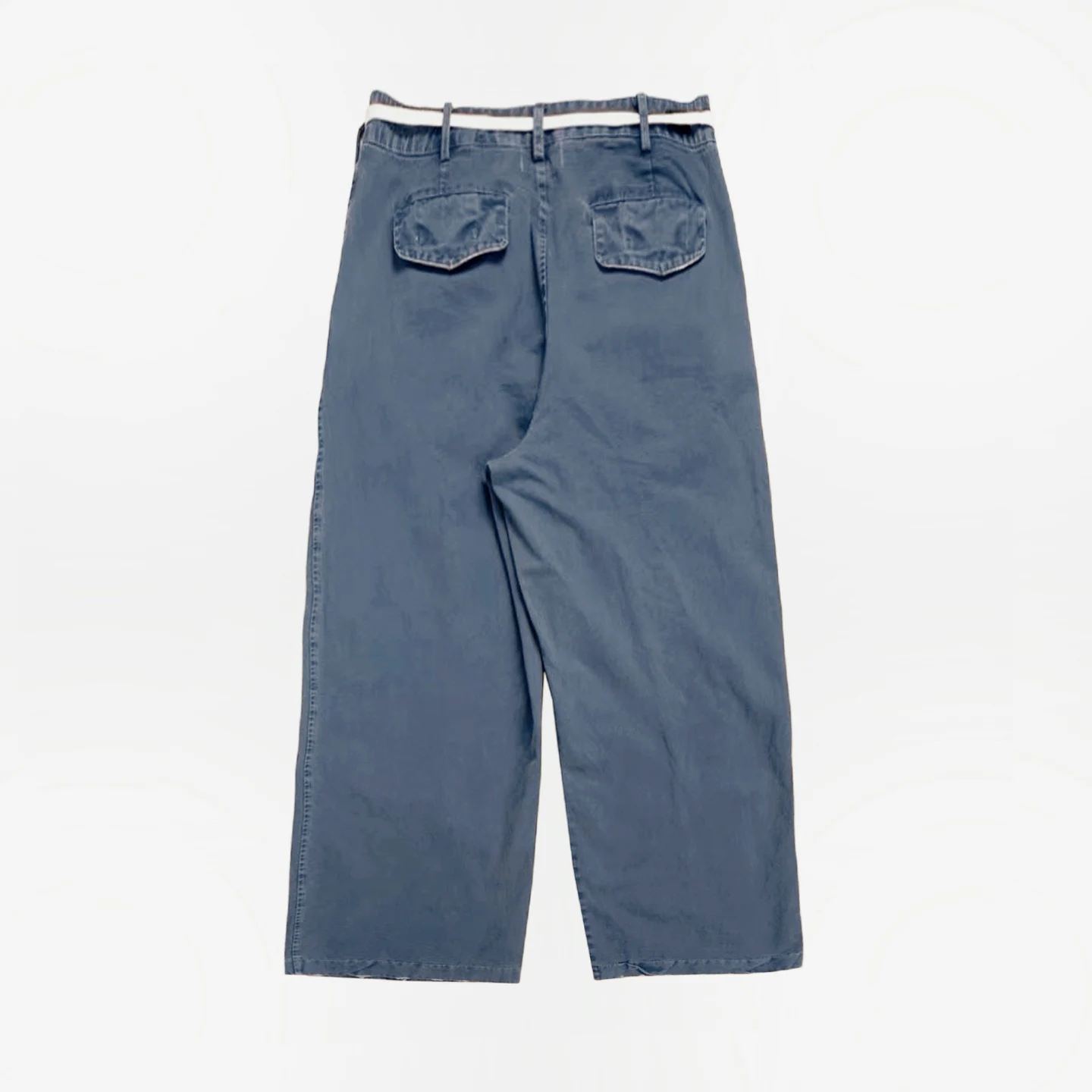ERL work pants in blue wash-dyed vintage distressed style Jeans Men Women Best Quality Joggers Trousers