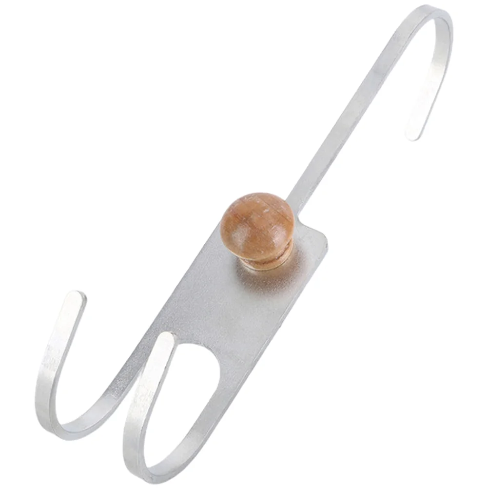 Two Hook Stainless Steel Support for Hot Glue Built for Durability and Functional Tool Organization in Crafting Spaces