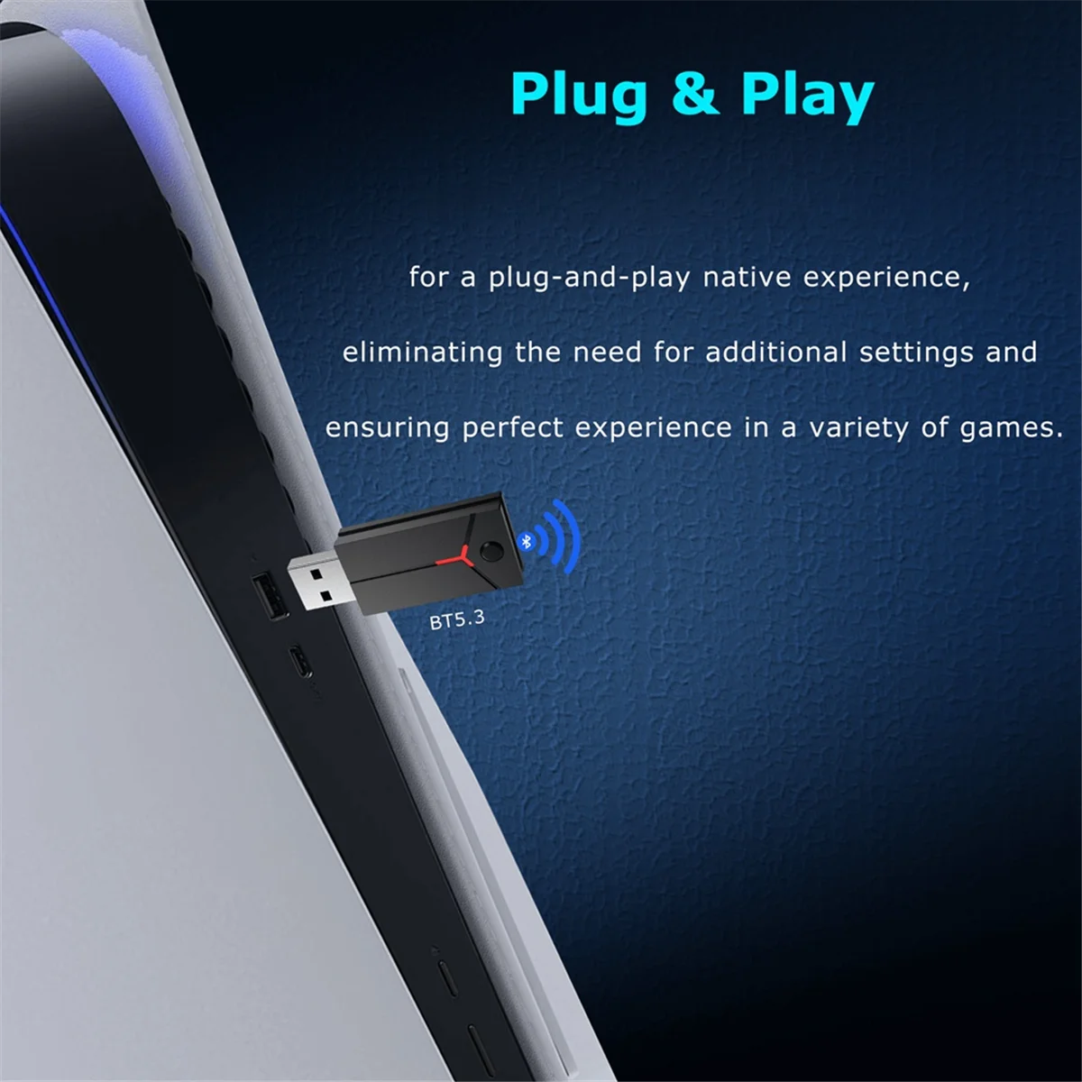 محول ألعاب لاسلكي SMIEA لوحدة تحكم PS5 QRD Spark N5/QRD Maestro S3/Arcade Stick/Dualshock4 PS4 باللون الأبيض