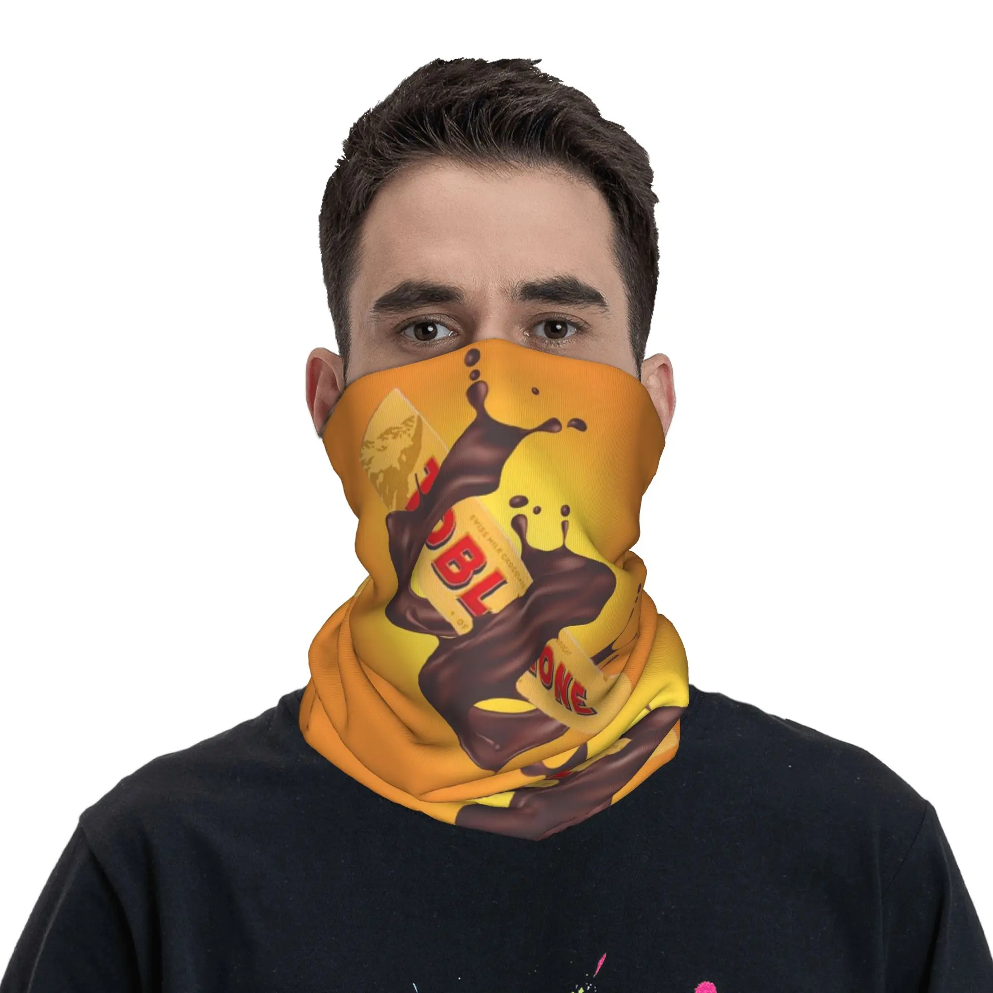 Chocolat Tobler Toblerone 1959 Tim Print Bandana Neck Gaiter Printed Mask Scarf Warm Face Mask Running Unisex Adult