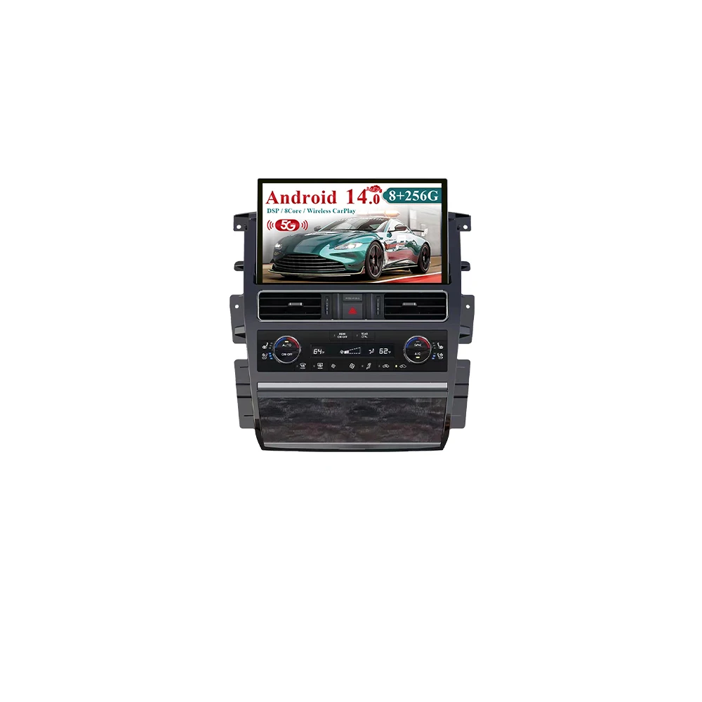 

13.3 inch Android 14.0 auto carplay For Nissan Pratrol Amanda 2010 to 2021 Car Multimedia Player GPS navigation screen Head Unit