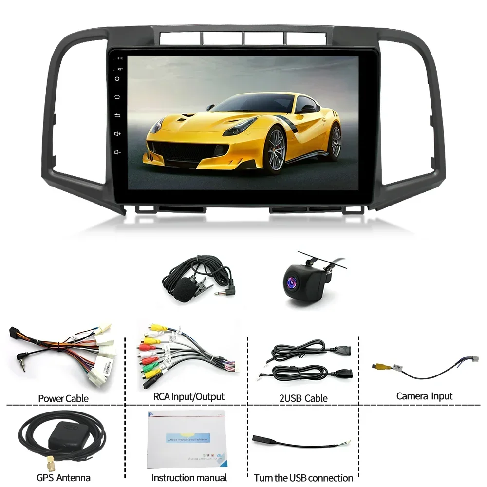 4 + 64 جيجابايت مشغل فيديو الوسائط المتعددة أندرويد 13 سيارة نظام تحديد المواقع راديو ستيريو واي فاي اللاسلكية Carplay أندرويد السيارات لتويوتا فينزا 2008-2016 9" #5