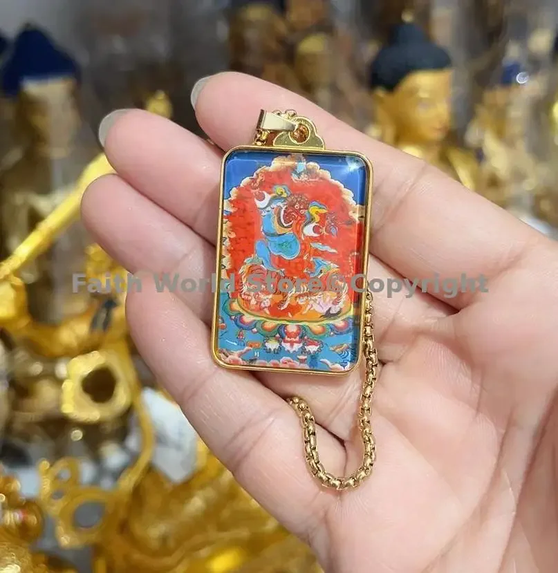 2026 Thailand Tibet efficacious increase wealth kill demons disasters Amulet Guru Rinpoche Padmasambhava Buddha Pendant amulet