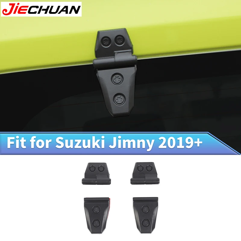 

JIECHUAN ABS автомобильная дверная петля, декоративная крышка, накладка, наклейка для Suzuki Jimny JB64 JB74 2007, авто молдинги, аксессуары