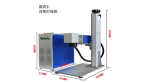 10 واط/20 واط/30 واط/50 واط آلة التعليم بليزر الألياف لورق الخشب نمط منفصل حالة مستعملة دعم DXF LAS تنسيق الرسم