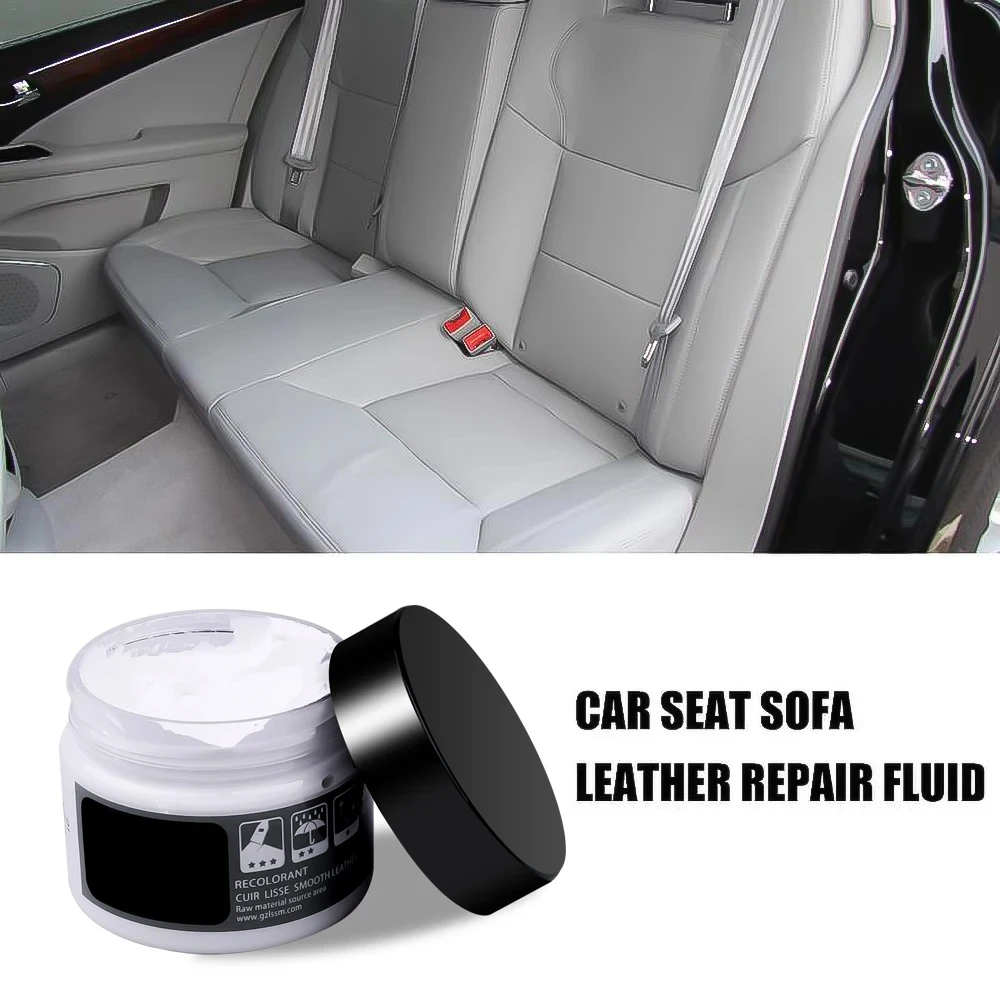 Car Leather Repair Kit Liquid Skin Recoloring Balm No Heat Repair Tool Auto Seat Holes Scratch Cracks rips restoration set shoes