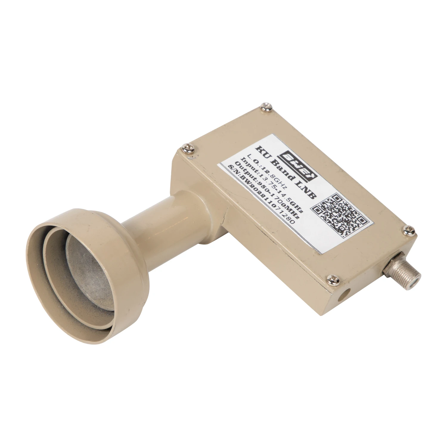 Newest Style Lyngsat Ku Band Single Output Lnb 9GHz 12.8G Satellite TV Signals Receiver High Efficiency