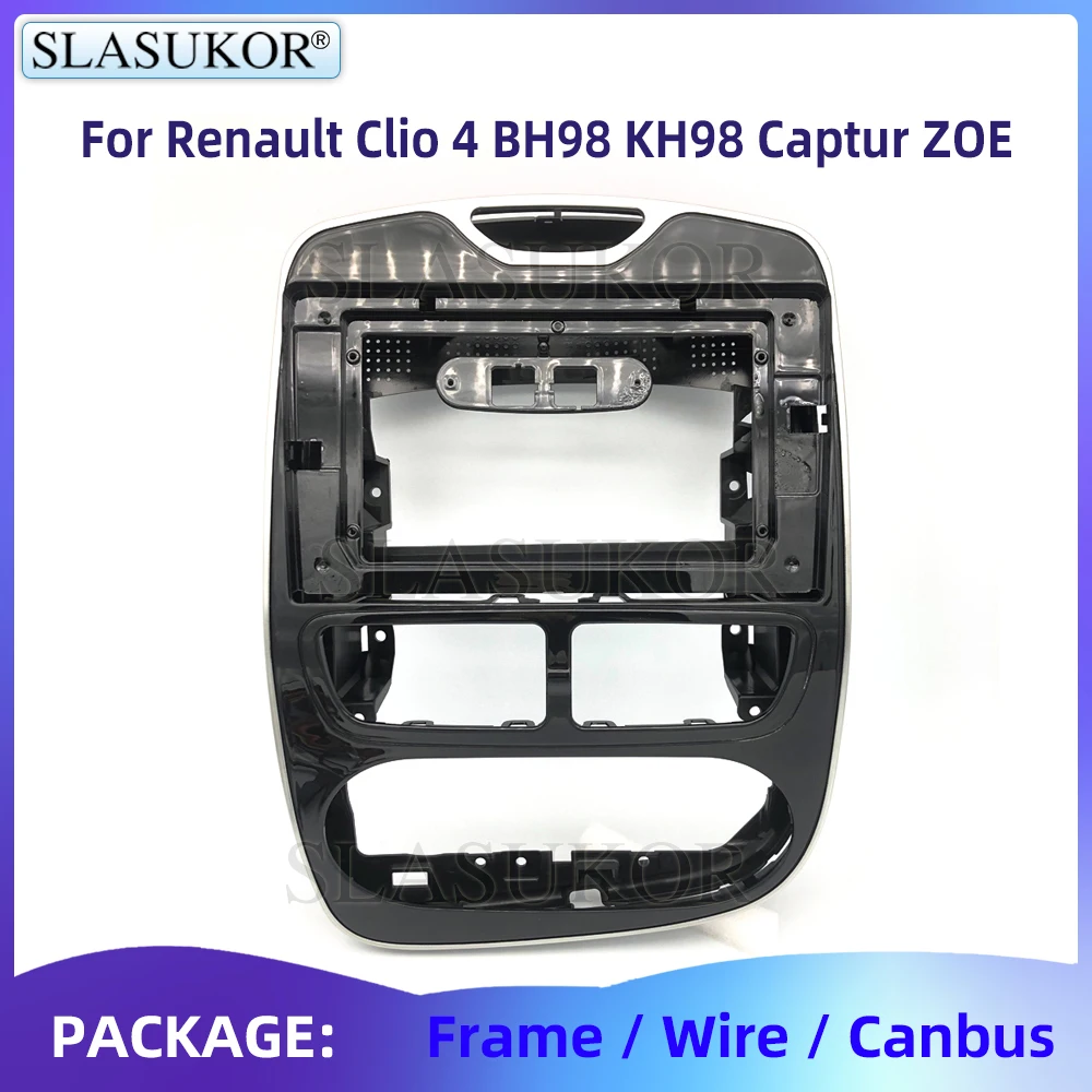 

10" For Renault Clio 4 2012-2016 Frame Video Panel Player Audio Frame Dashboard Mount Suit Wire Accessories With Wire