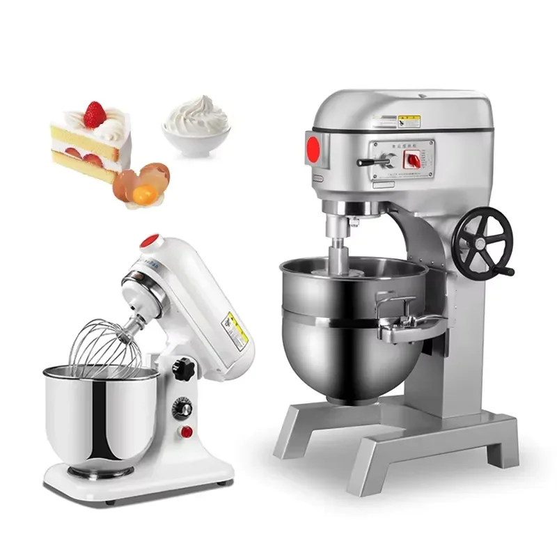 Heavy Duty Commercial Planetary Dough Mixer 20L Stainless Steel Electric Food Cake Bread Kneading Machine for Bakery Kitchen