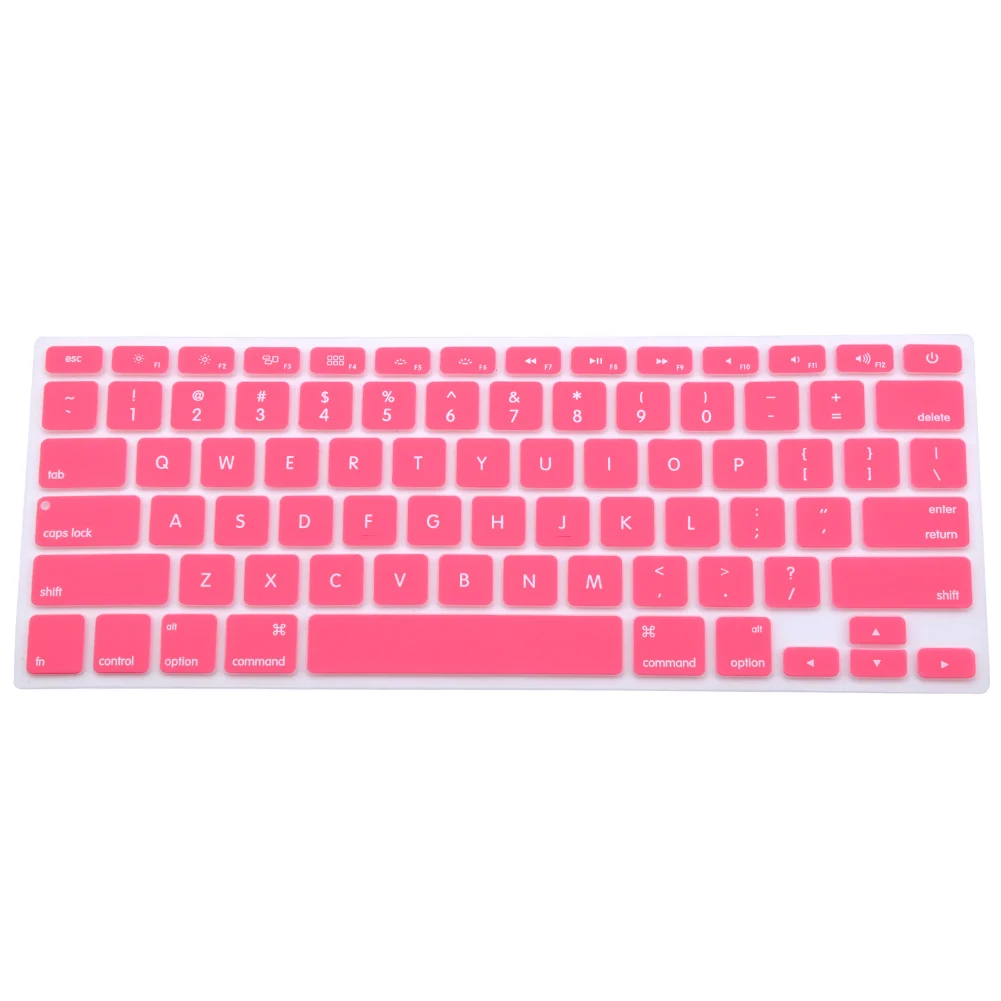 ที่คลุมคีย์บอร์ดซิลิโคนนิ่มยืดหยุ่นล้างทำความสะอาดได้ทุกวันกันน้ำทนทานบางพิเศษเหมาะสำหรับงานออฟฟิศในบ้าน MacBook
