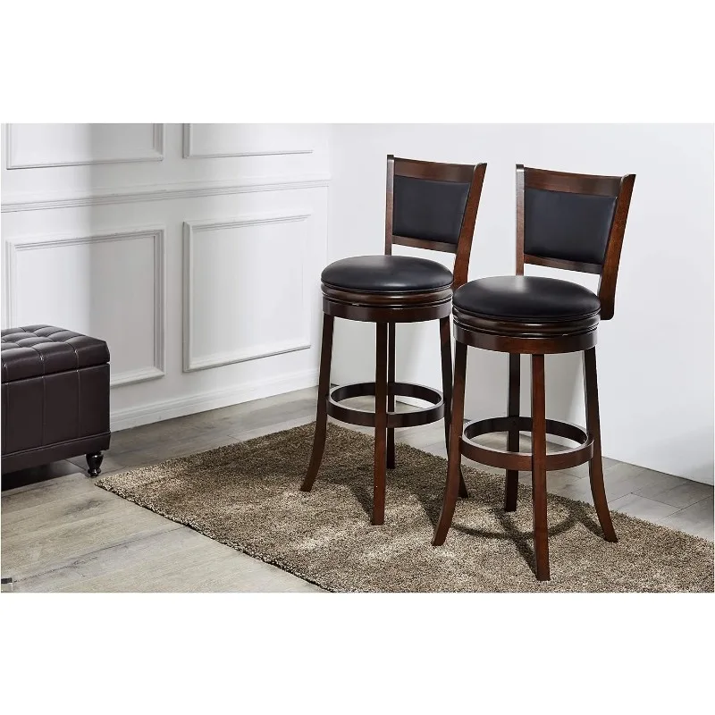 Bar Altura Swivel Stool, Cappuccino Stool, 29 ", 2 Pack, 2 Pack