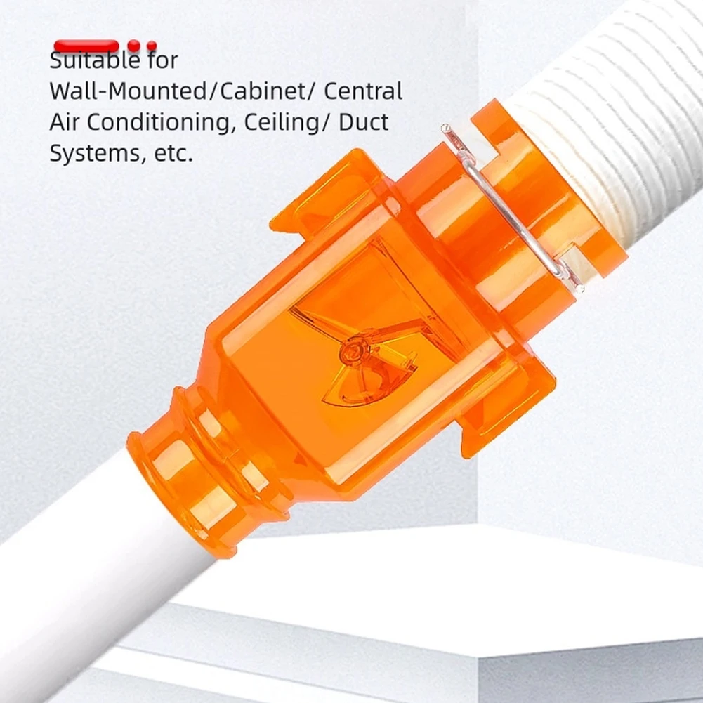 One Way PVC Check Valve for Air Conditioning Drain Pipes Designed to Stop Sewer Gas Prevent Backflow and Block Insect Entry