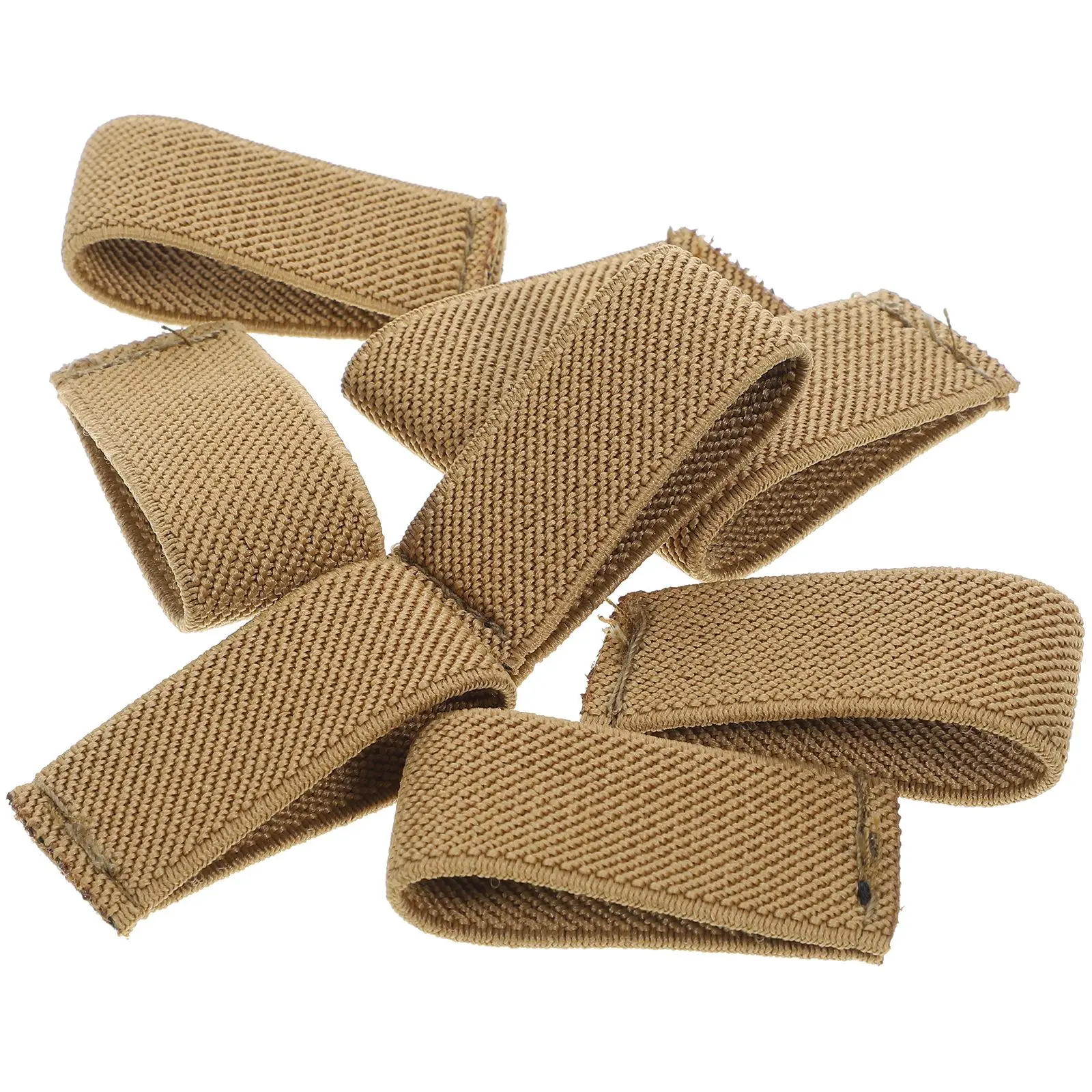 

8 Pcs Belt Anchor Elastic Band Loops Keeper Keepers Outdoor Nylon Holder Men's Strap