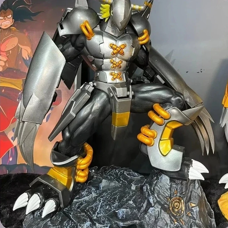 

40-сантиметровая фигурка Digimon WarGreymon (жёлто-чёрная версия), аниме-модель, статуэтка, коллекционная настольная декорация, украшение, игрушка, подарок для фанатов