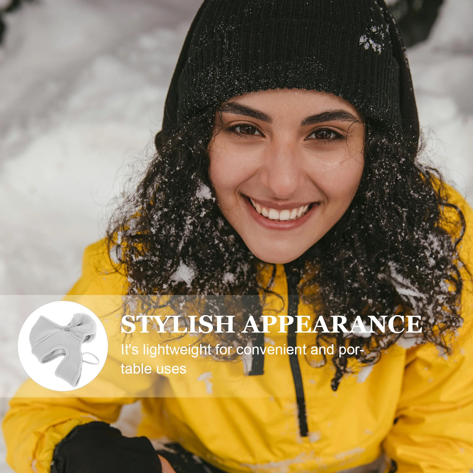 قناع التزلج بالاكلافا قناع الوجه الشتوي للأذن، معدات الطقس البارد المقاومة للرياح لركوب الدراجات والتزلج على الجليد في الهواء الطلق