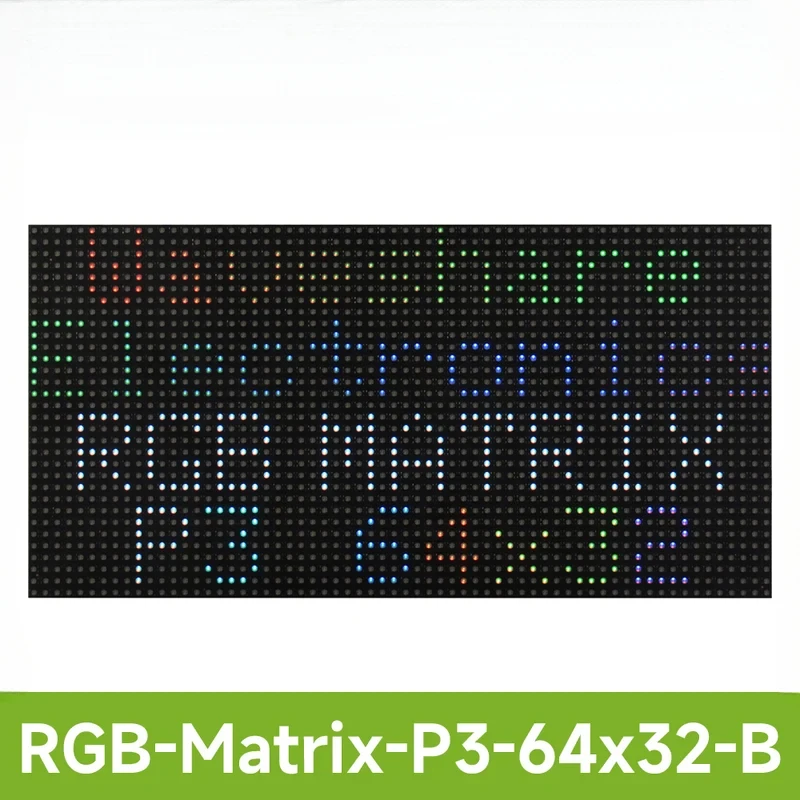 RGB Full-Color LED Panel Raspberry Pi Pico, 3mm Pitch, 64 × 32 Pixels, Standard Version / GOB Version