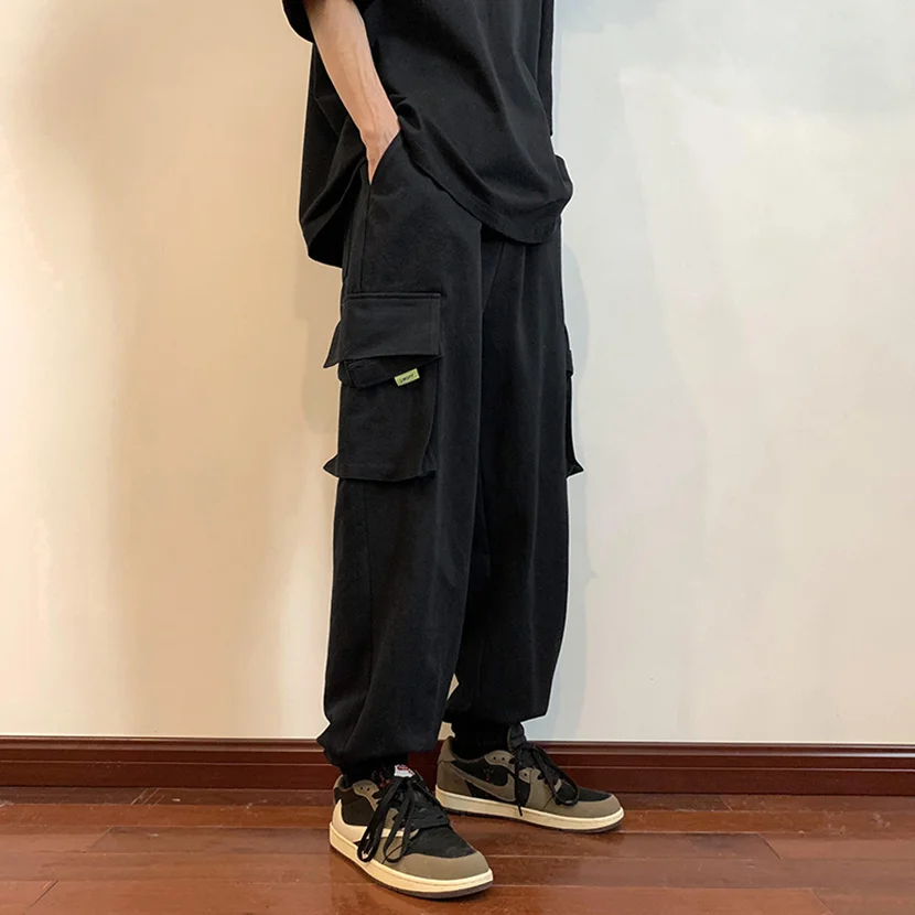 

Модные мужские рабочие брюки-карго на весну-осень, свободные шаровары в американском ретро-стиле, повседневные брюки в уличном стиле