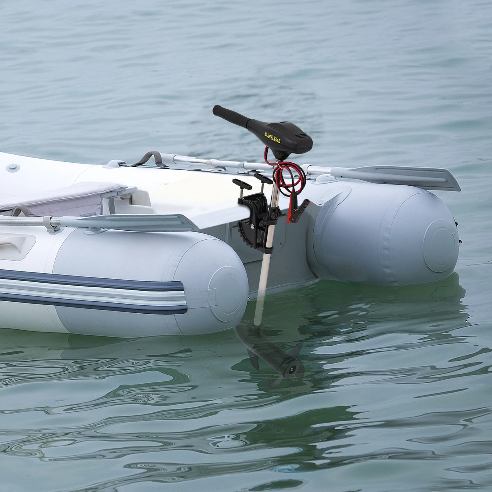 12V 40-Pfund Elektrischer Außenbordmotor, Segel-Außenbordmotor mit Einstellbaren Gängen für Boote