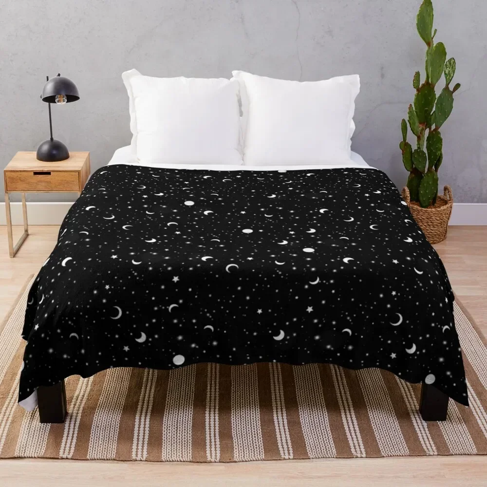 

Black Universe Throw Blanket Soft Big Cute Plaid Soft Plush Plaid Quilt Blankets