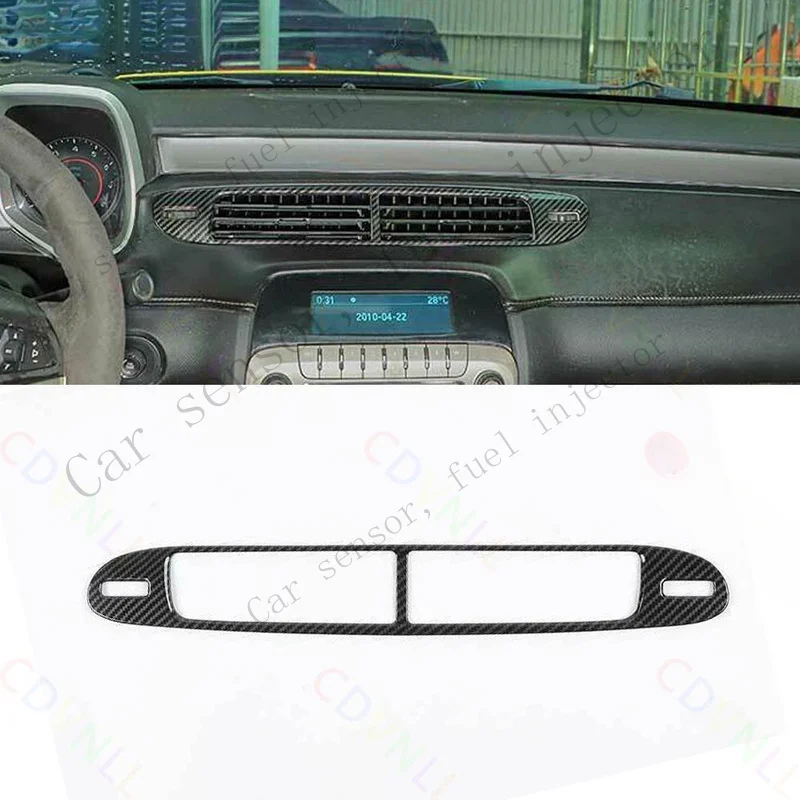 

Q+ For Chevrolet Camaro 2012-2015 ABS Carbon Fiber Console Air Outlet Vent Cover 1