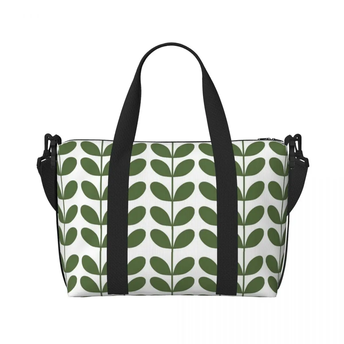 カスタム Orla Kiely マルチグリーンビーチトートバッグ女性スカンジナビアビッグコンパートメントビーチジムトラベルバッグ