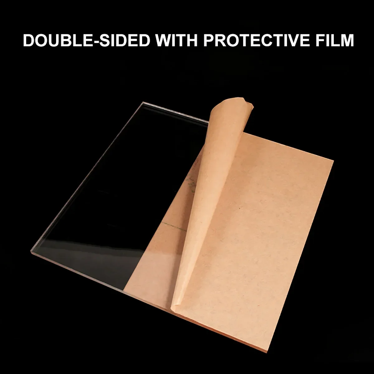 Clear Acrylic Board Transparent Plastic Sheet 100x100-300x400mm Thick 1-20mm DIY Building Model Craft Picture Frame Processing
