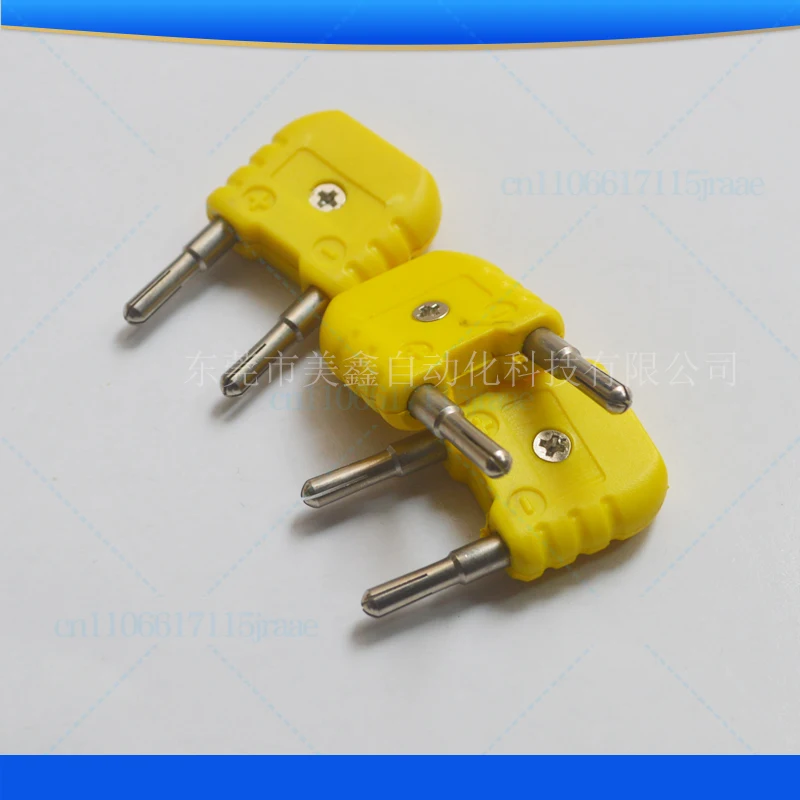 

For multimeter cable plug K type thermocouple temperature measuring cable long pin plug socket yellow connector stable